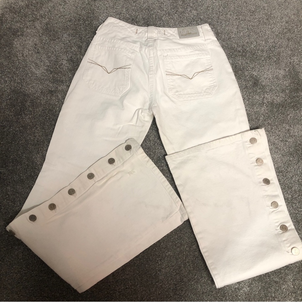 Guess White Flare Jean